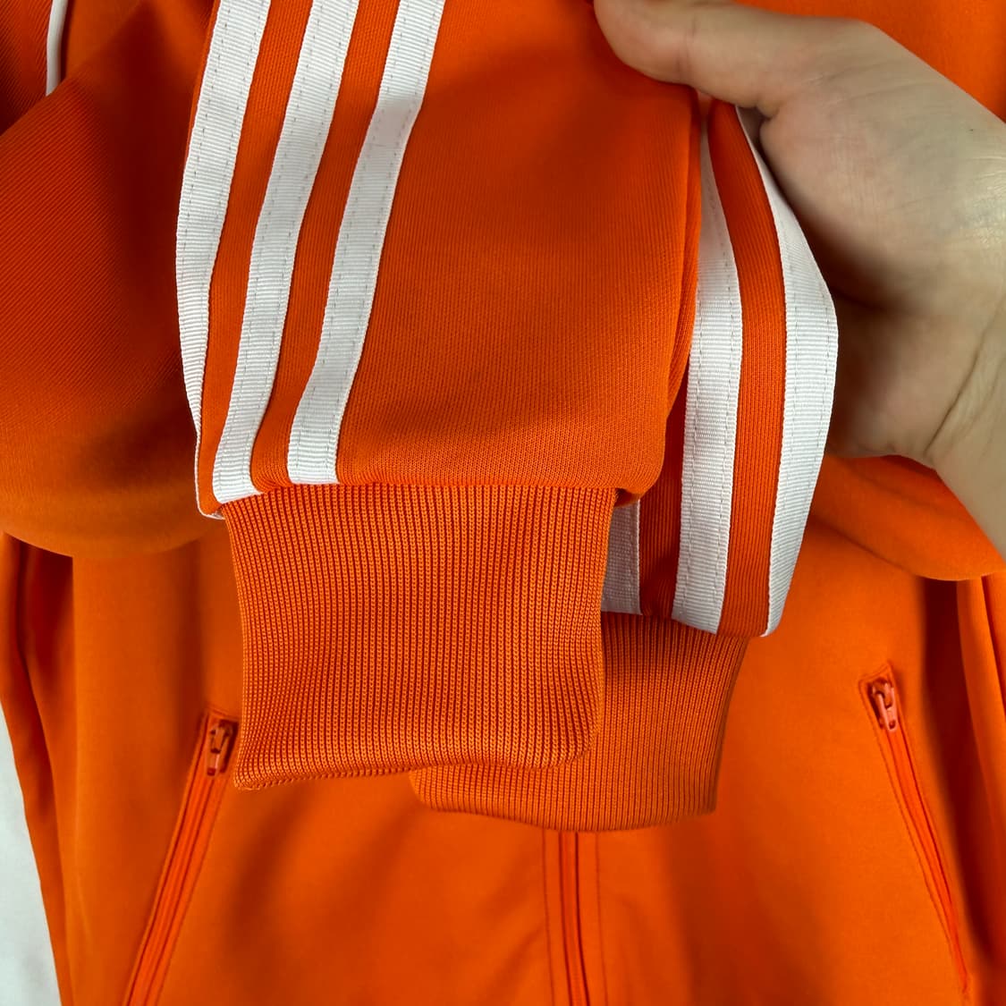 (무료배송)XS) 아디다스 슈퍼스타 트랙탑 져지 오렌지 상품이미지4