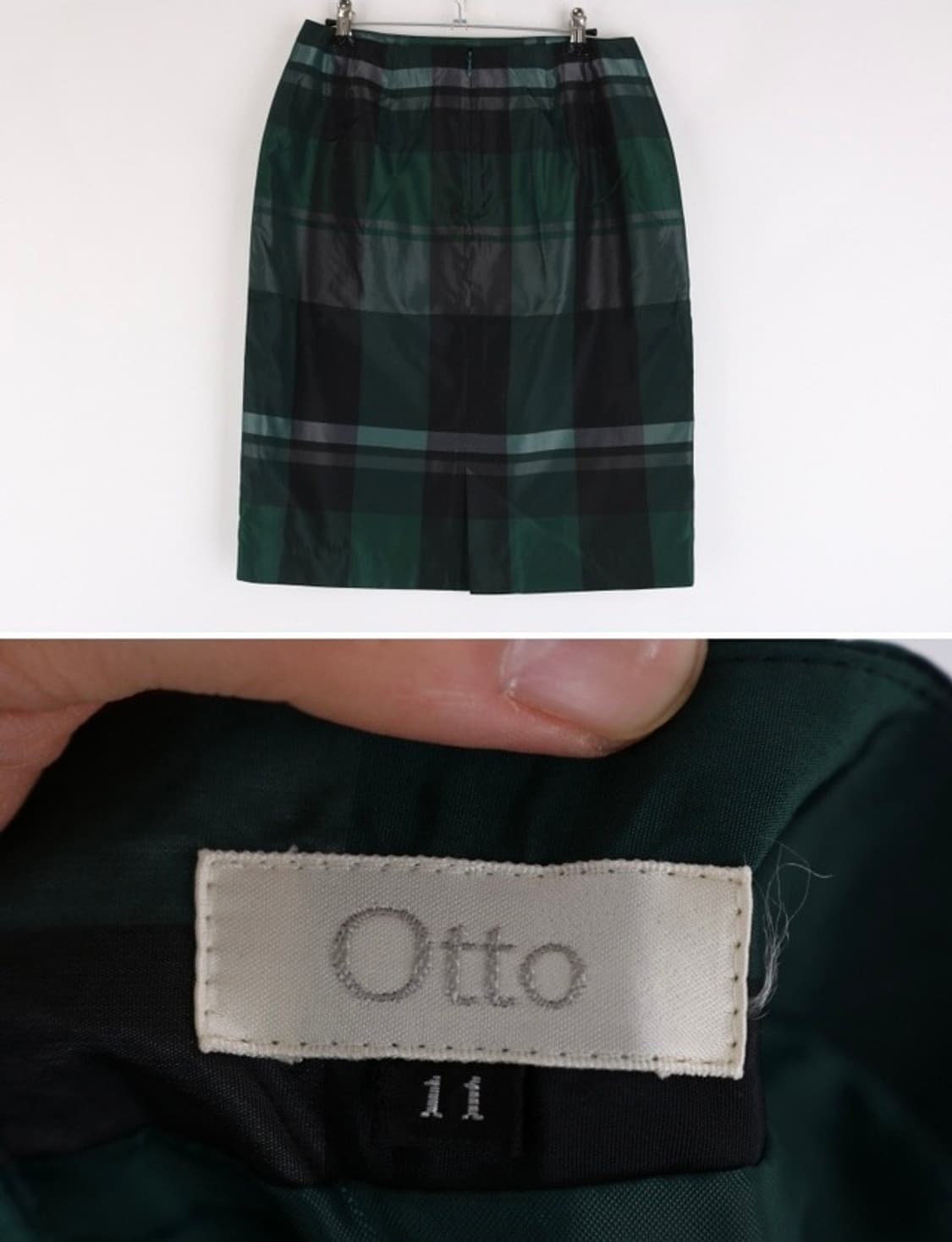 Otto 오토 체크무늬 폴리 스커트 상품이미지3