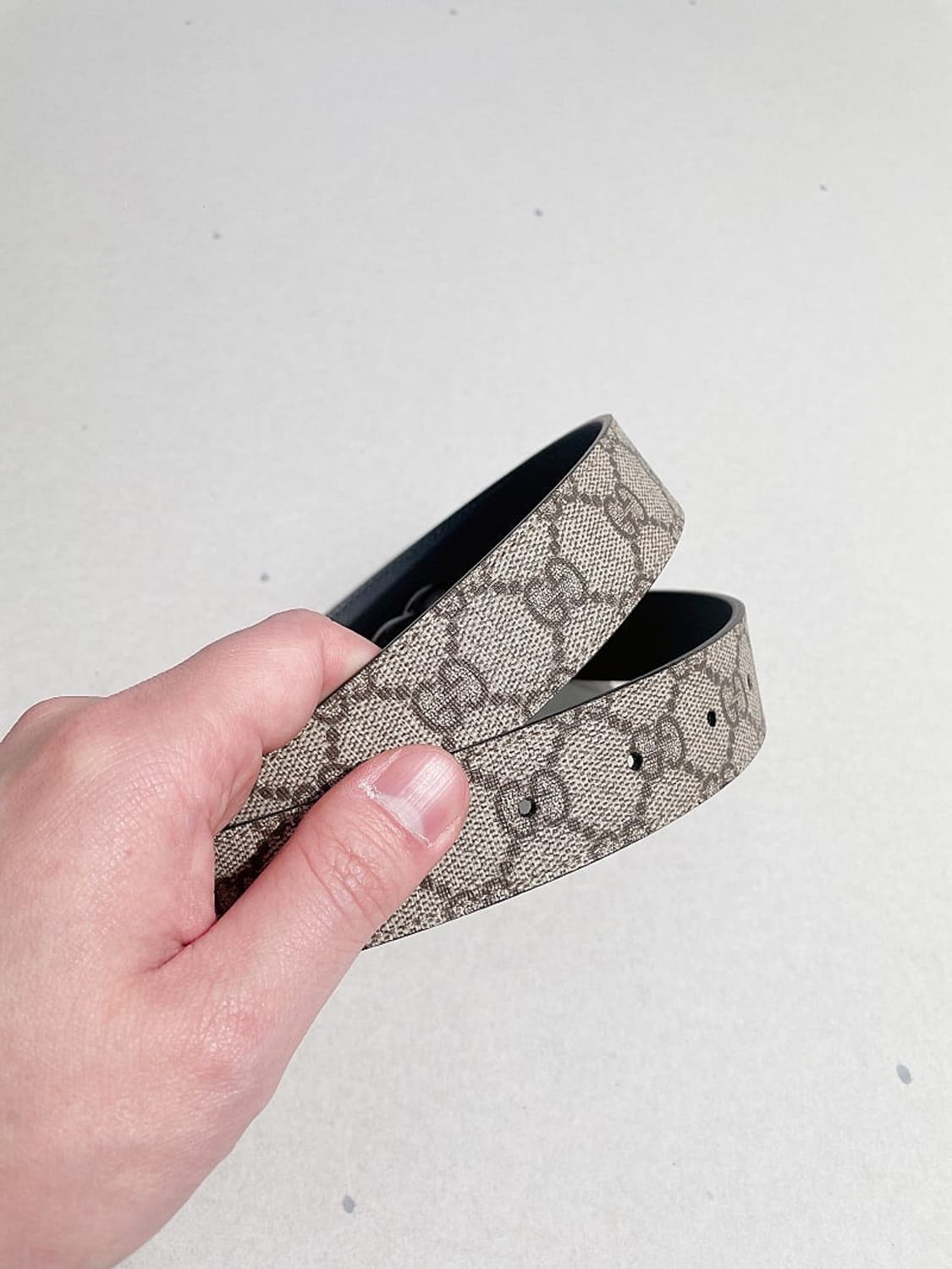 (정품/새상품) 구찌 여성 블랙 GG 마몬트 벨트 상품이미지4