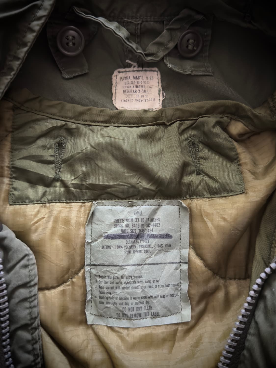 OG 1968s M-65 Fishtail 피쉬테일 1세대 개파카 상품이미지9