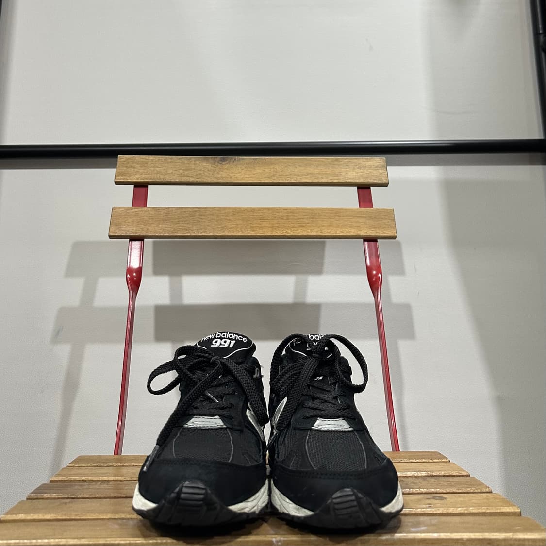 UK5) 뉴발란스 운동화 남녀 공용 신발 991 UK 블랙 스웨이드 상품이미지2