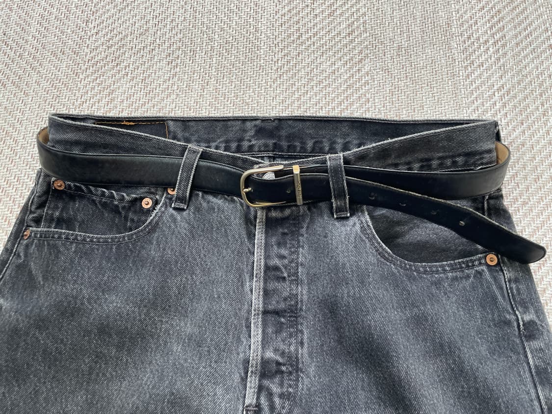 피에르가르뎅 골드버클 레더 벨트  상품이미지1