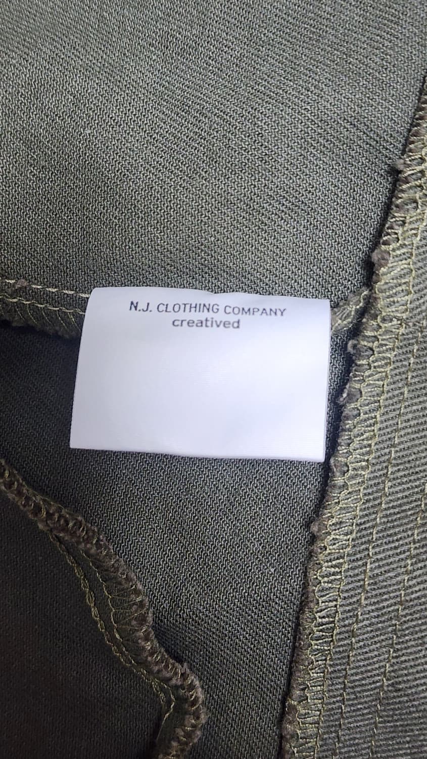N.J. CLOTHING COMPANY 카키 코튼 셔츠 자켓 상품이미지5