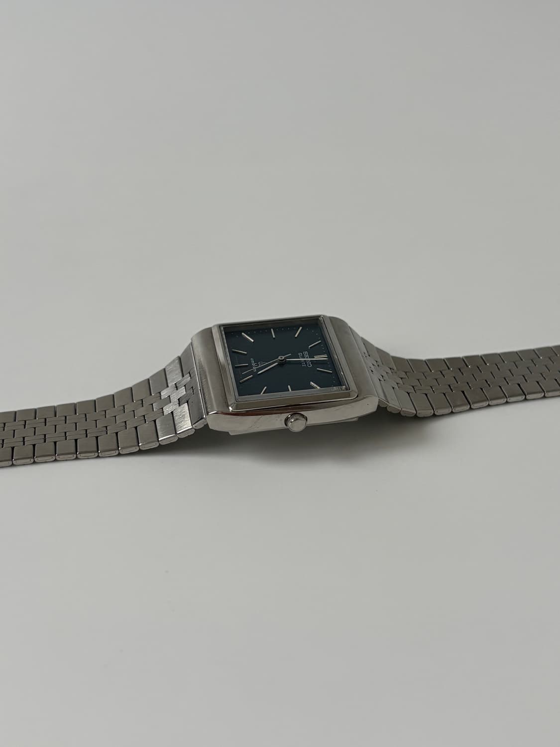 1970s Emblem Blue Dial Square Quartz 상품이미지7
