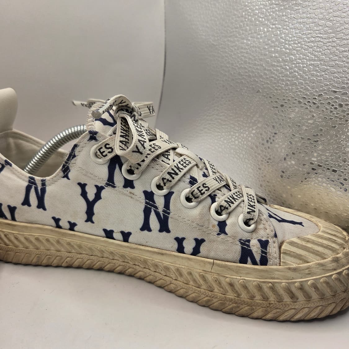 240 MLB 플레이볼 클래식 모노그램 운동화 스니커즈 화이트 블루 상품이미지7