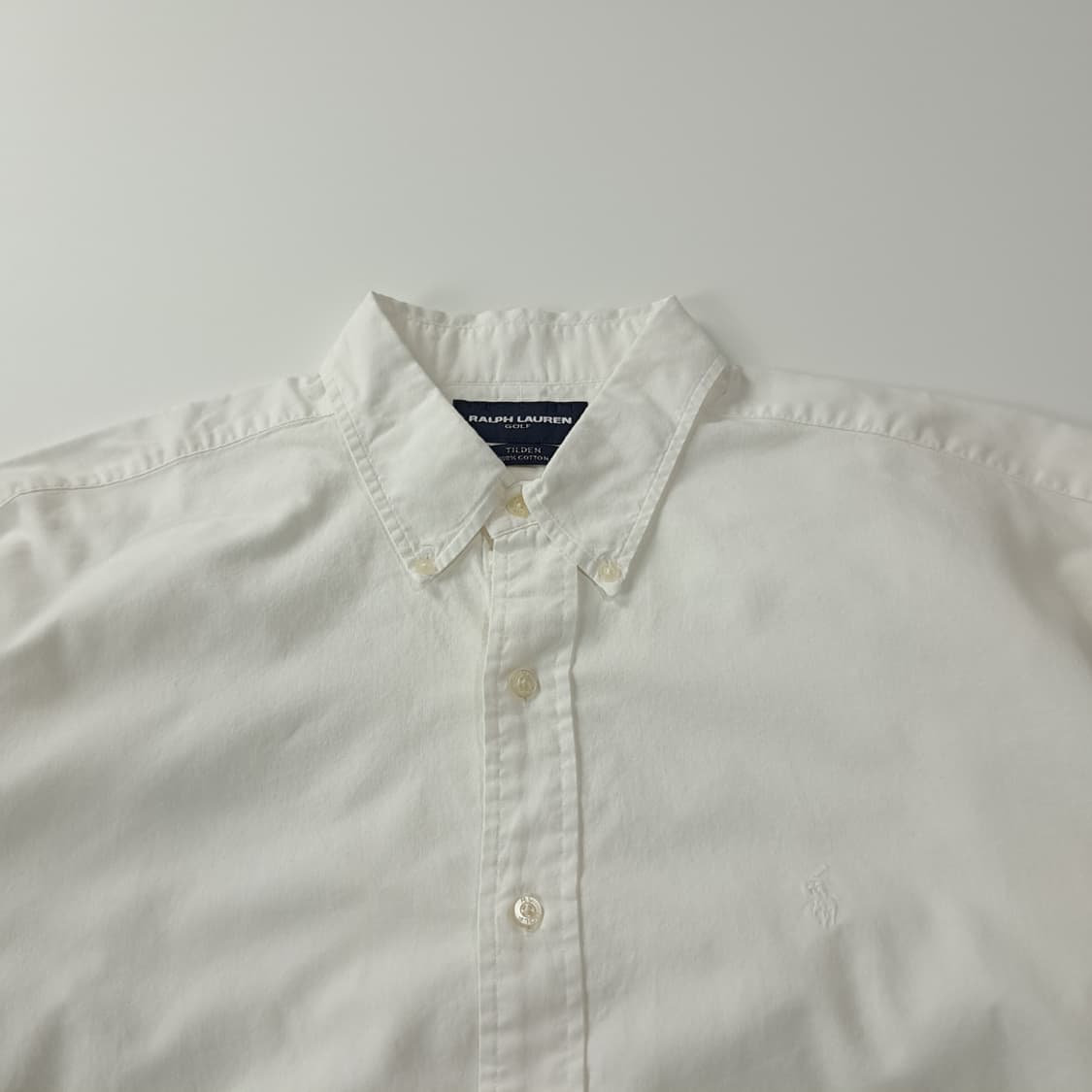CK251 XL 폴로 90s 버튼다운 화이트 셔츠 남방 상품이미지2