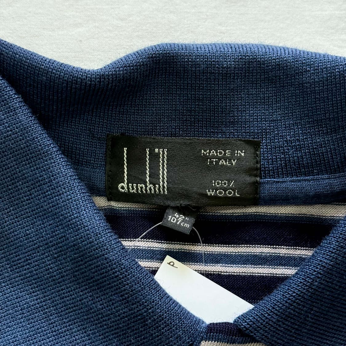 90s dunhill 울 스트라이프 긴팔 티셔츠 상품이미지4