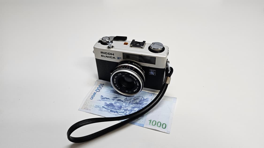 작례O 자동 노출의 정점 리코 elnica F 필름카메라 빈티지 필카 상품이미지1