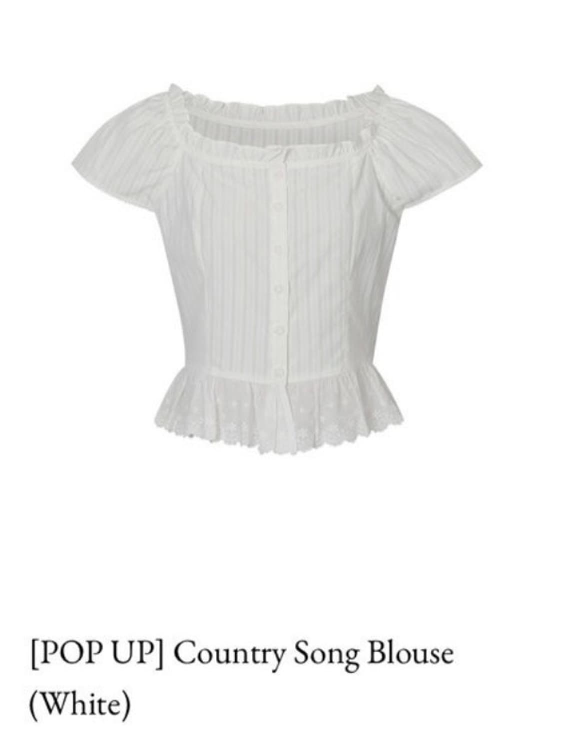 (새상품/네고가능) 루루서울 컨트리 송 블라우스 팝니다 상품이미지4