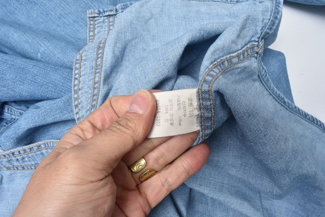 90S 리바이스 코리아 웨스턴 데님셔츠 청남방 105 N0811 상품이미지5