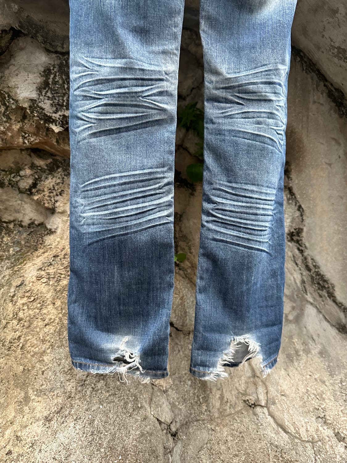 Stud point washing damage jeans  상품이미지10