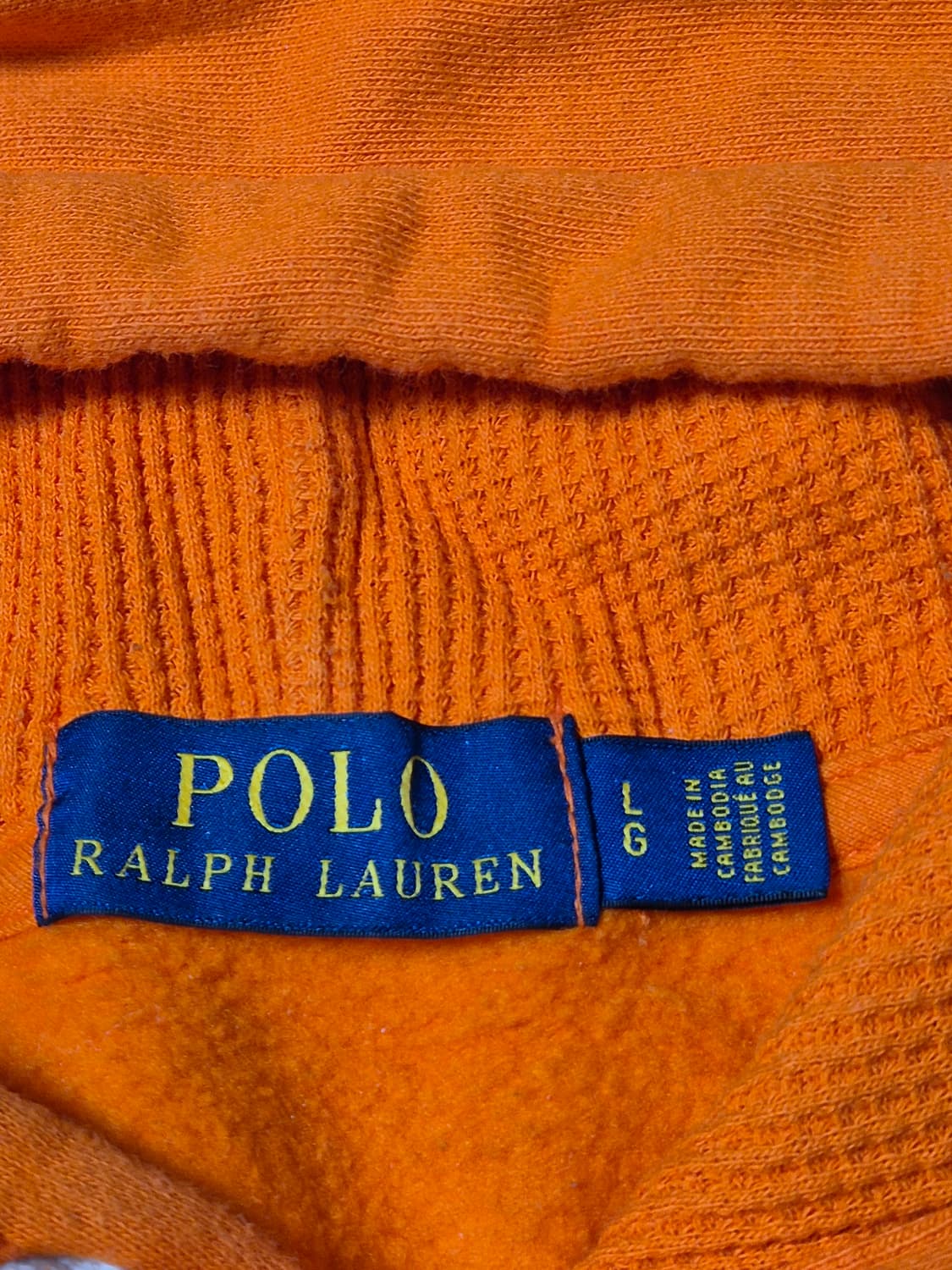 정품 폴로 후드티 100-L 주황 상품이미지8