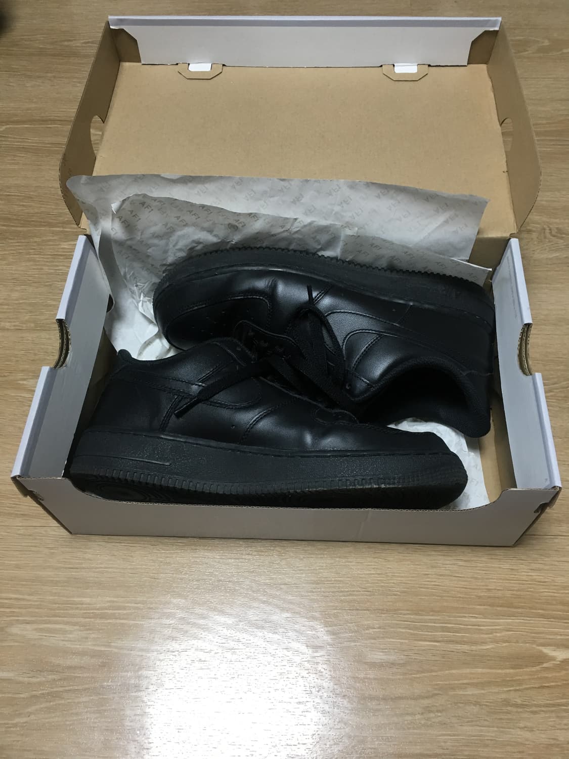 나이키 에어포스1 블랙 265 상품이미지2