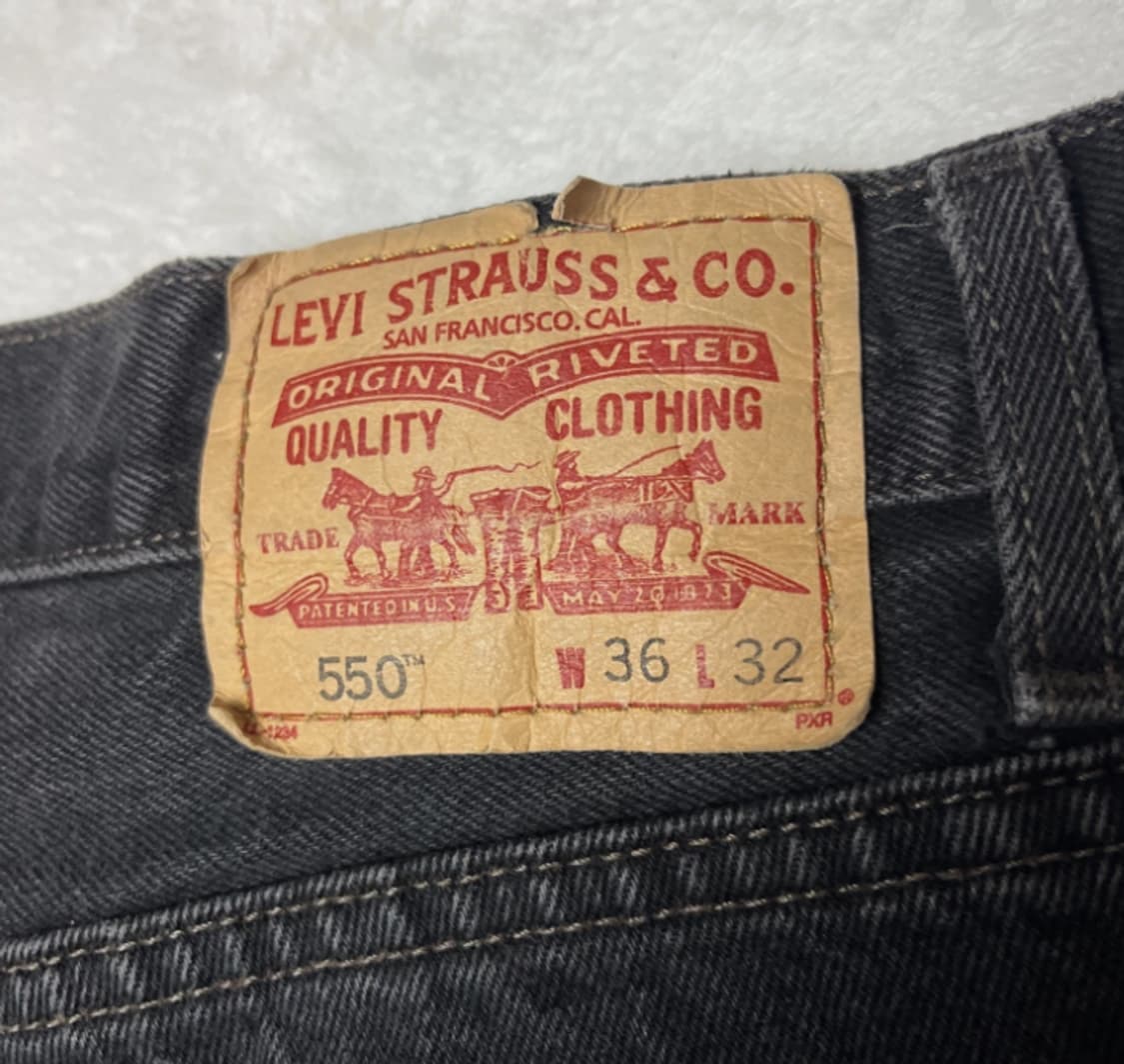 리바이스 블랙진 550 36x32 상품이미지9