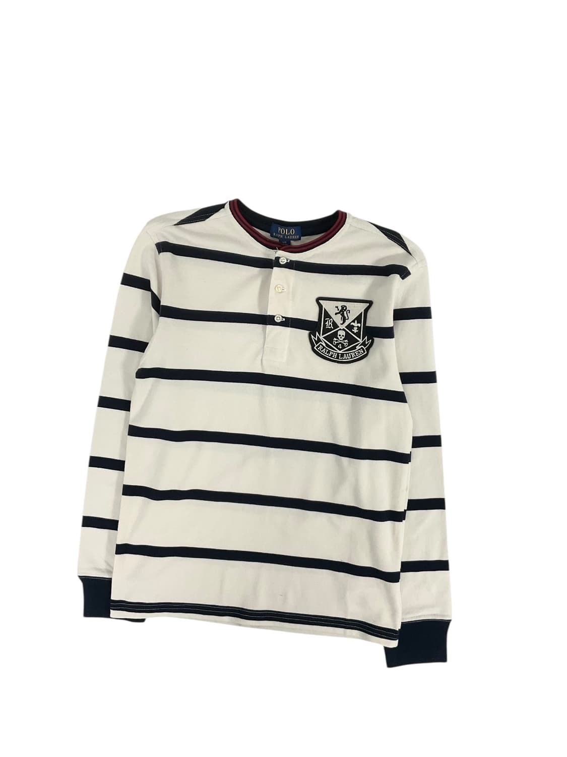 폴로 스트라이프 헨리넥 롱 슬리브리스 상품이미지1