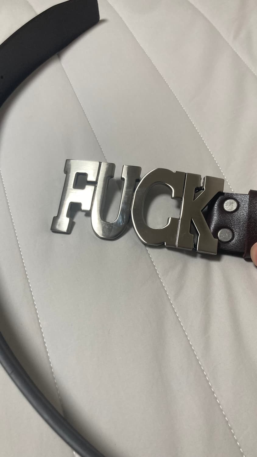 Fuck cow leather belt 상품이미지3