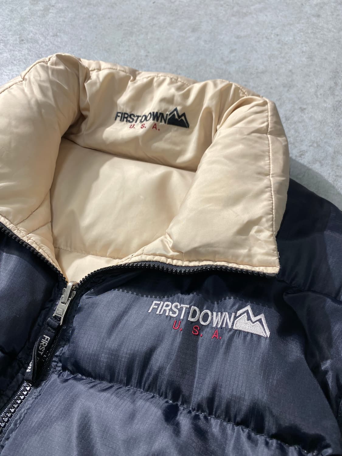 [L] 90s First Down 퍼스트다운 리버서블 덕다운 패딩 상품이미지4