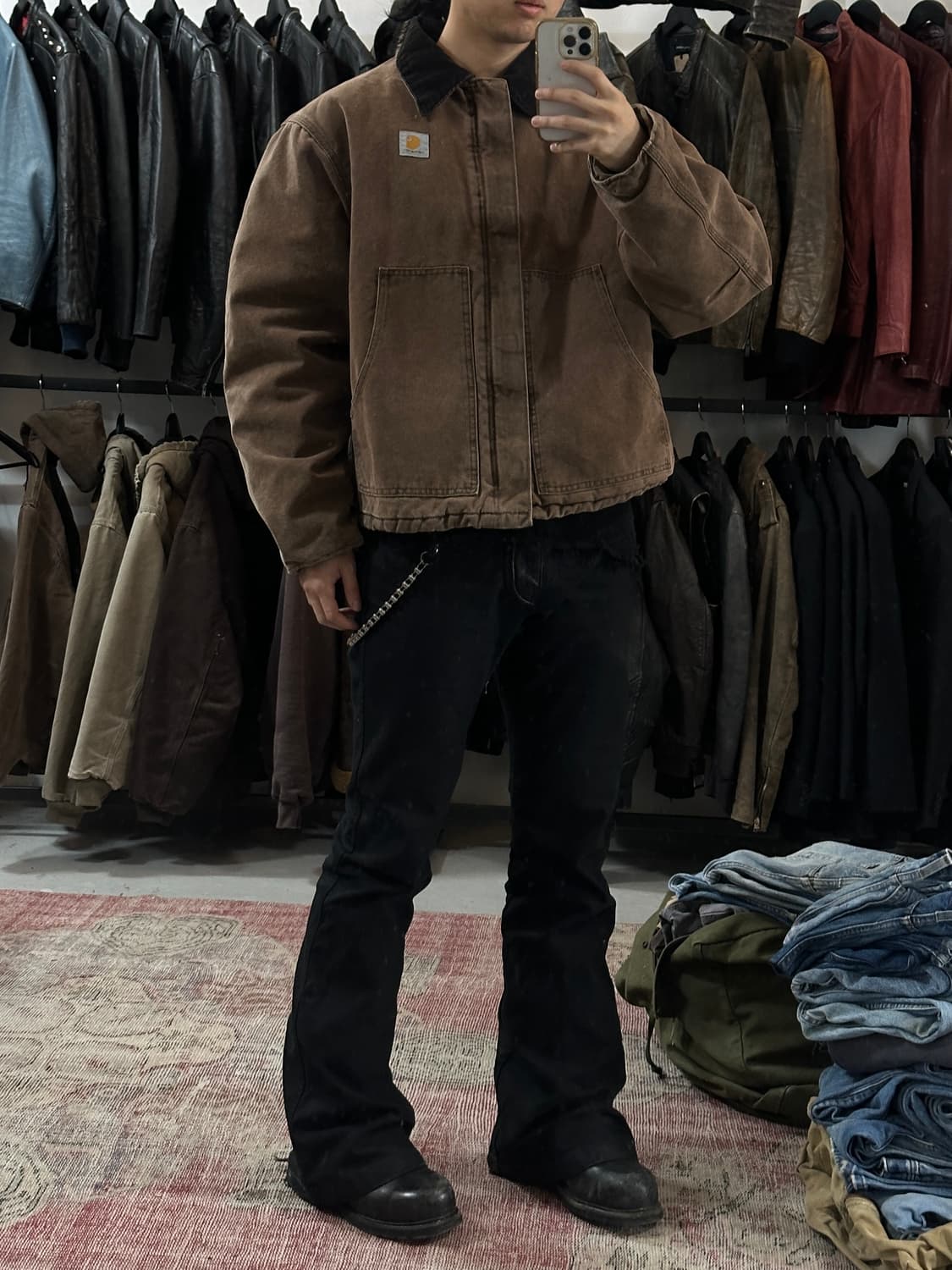 90's USA Made 칼하트 J22 아크틱 칼하트 디트로이트 자켓 상품이미지2