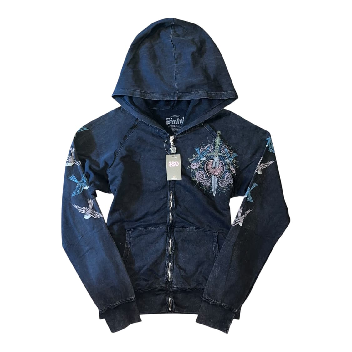 sinful 올드스쿨 큐빅 프린팅 후드집업 y2k 펑크 갸루 상품이미지2