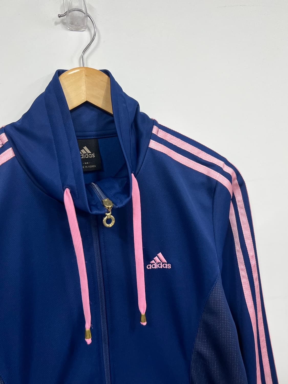 아디다스 네이비 핑크 삼선로고 트랙탑 져지 상품이미지2