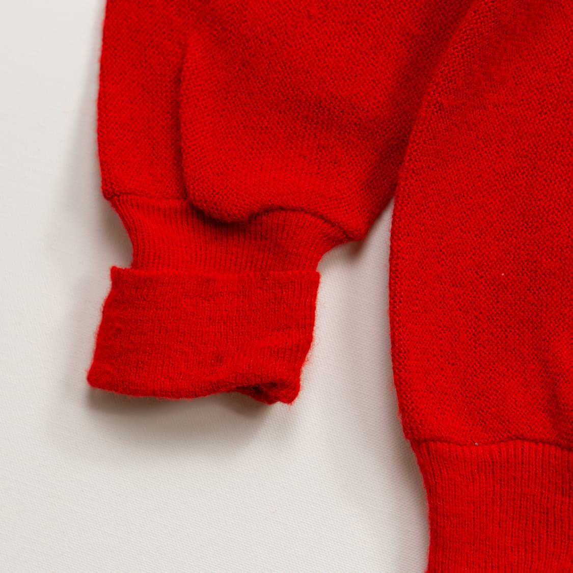 60s IZOD 라코스테 아크릴 가디건 레드 상품이미지7