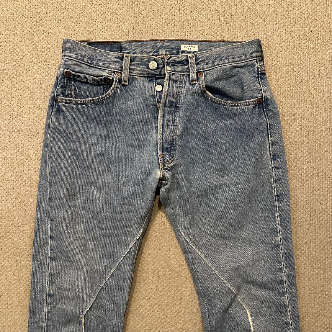 OLD PARK(올드파크) 리워크 데님 팬츠 상품이미지3