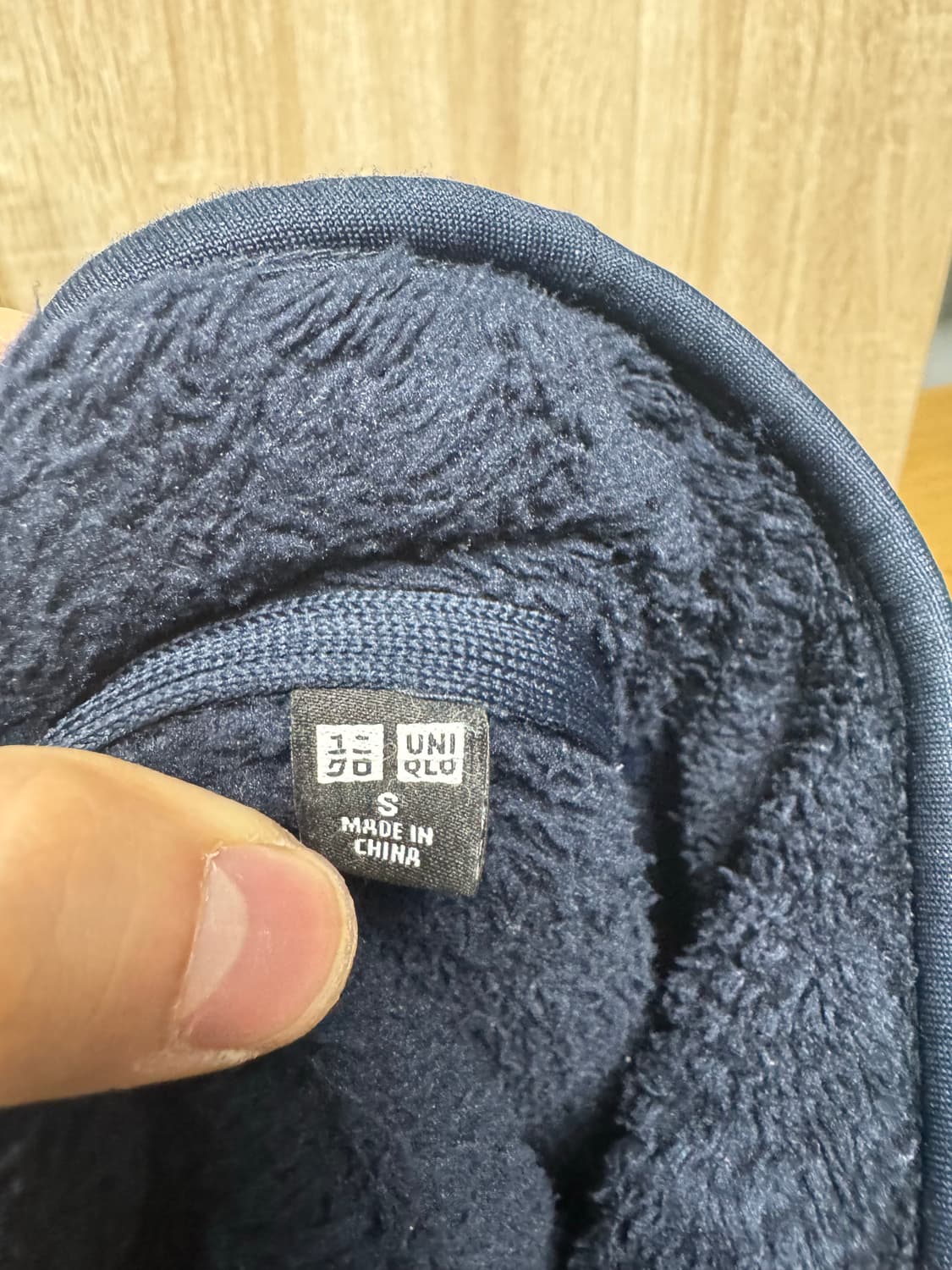 (S)유니클로 후리스 네이비 상품이미지3