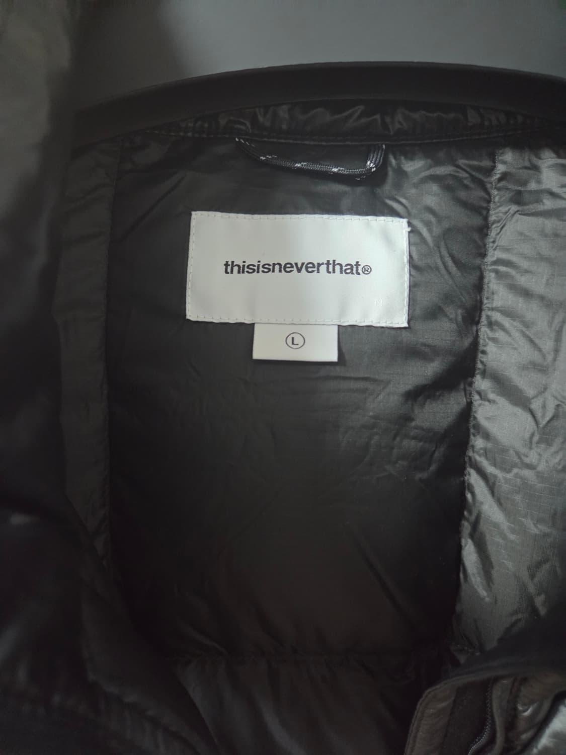 [L] 디스이즈네버댓 퍼텍스 라이트 다운 자켓 블랙 상품이미지3
