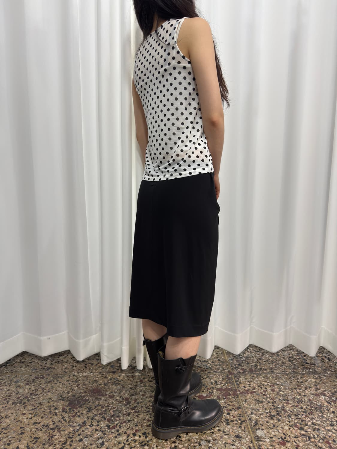 comme ca du mode dot frill sleeveless 상품이미지4