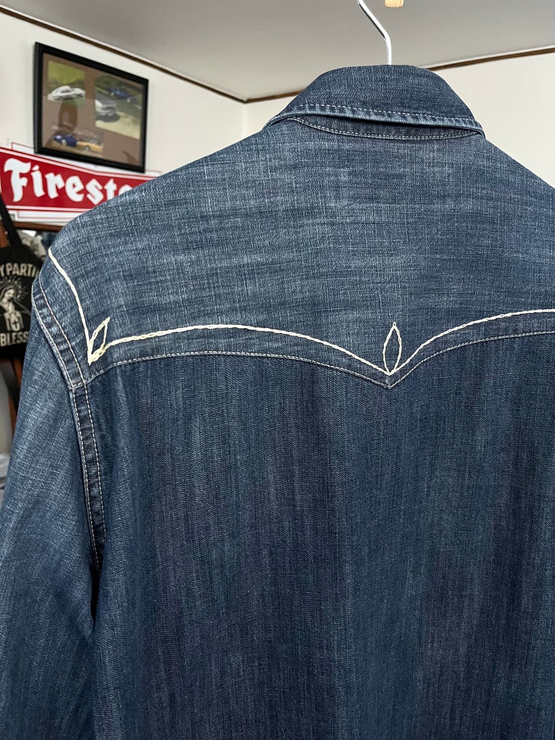 네이버후드 데님 웨스턴 셔츠 상품이미지7