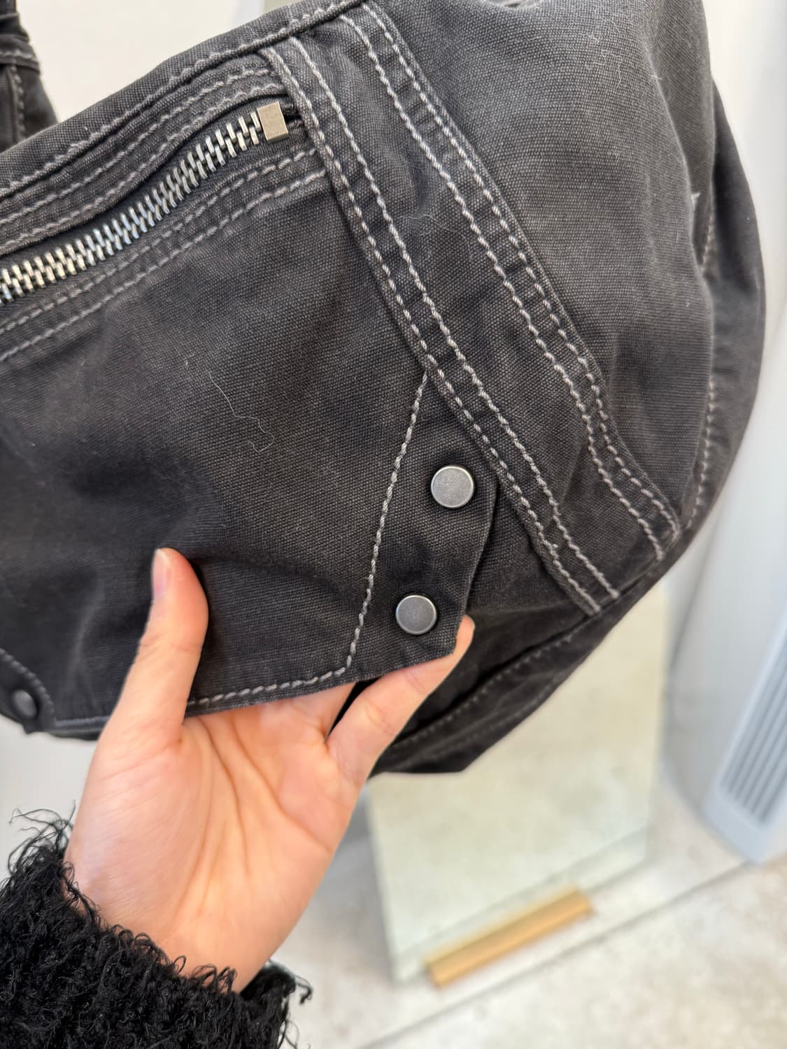 Diesel canvas shoulder bag Black  상품이미지6