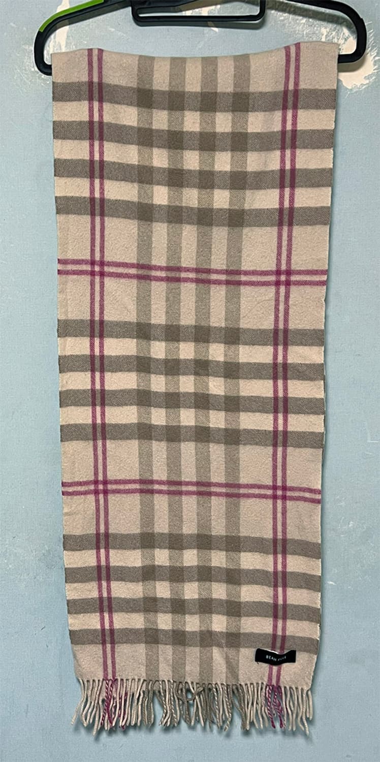 빈폴 목도리 울 머플러 겨울 캐주얼 프리 체크  상품이미지1
