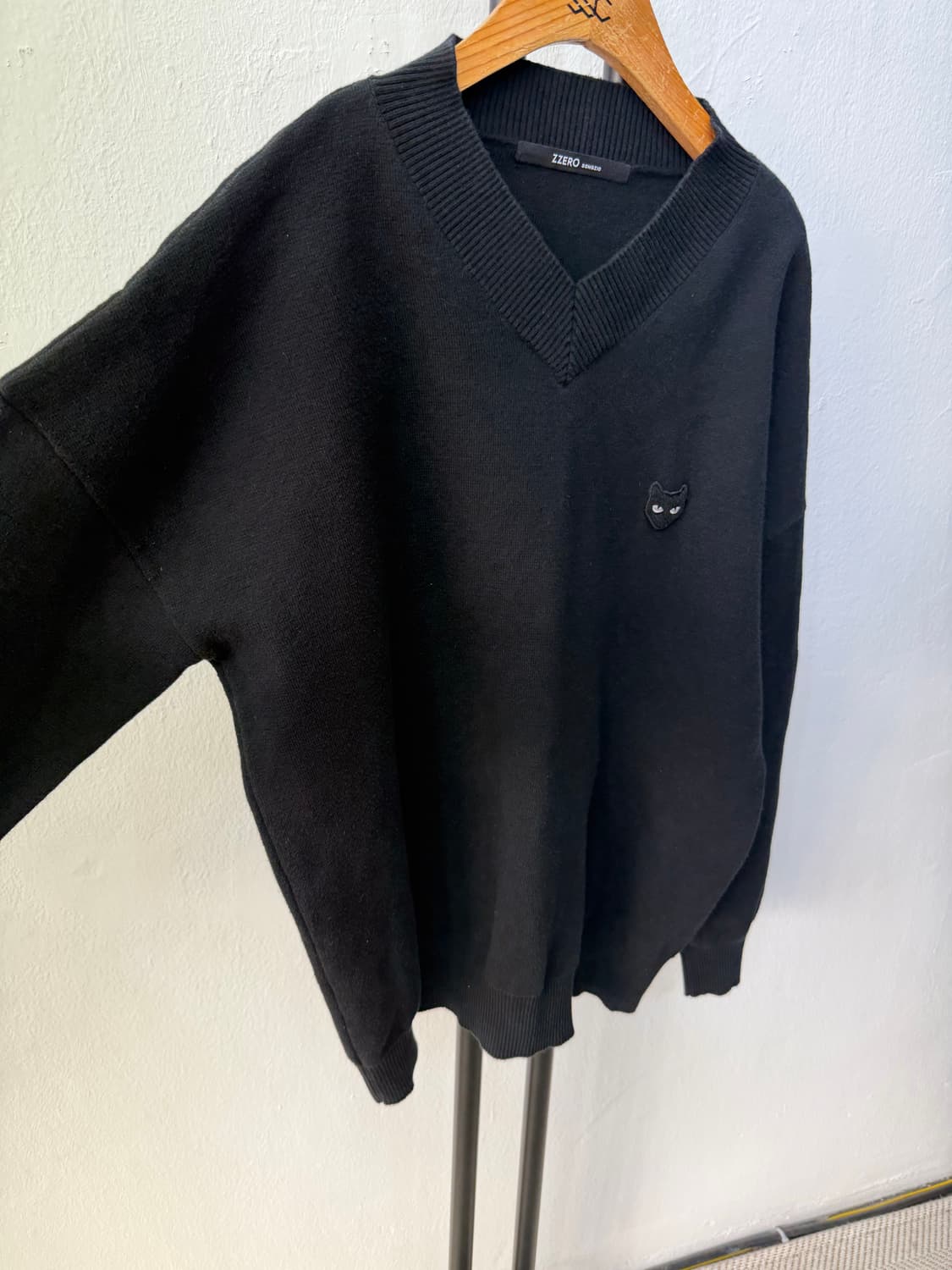 정품) 송지오옴므 지제로 22ss 오버핏 캐시미어 니트 맨투맨 95 상품이미지2