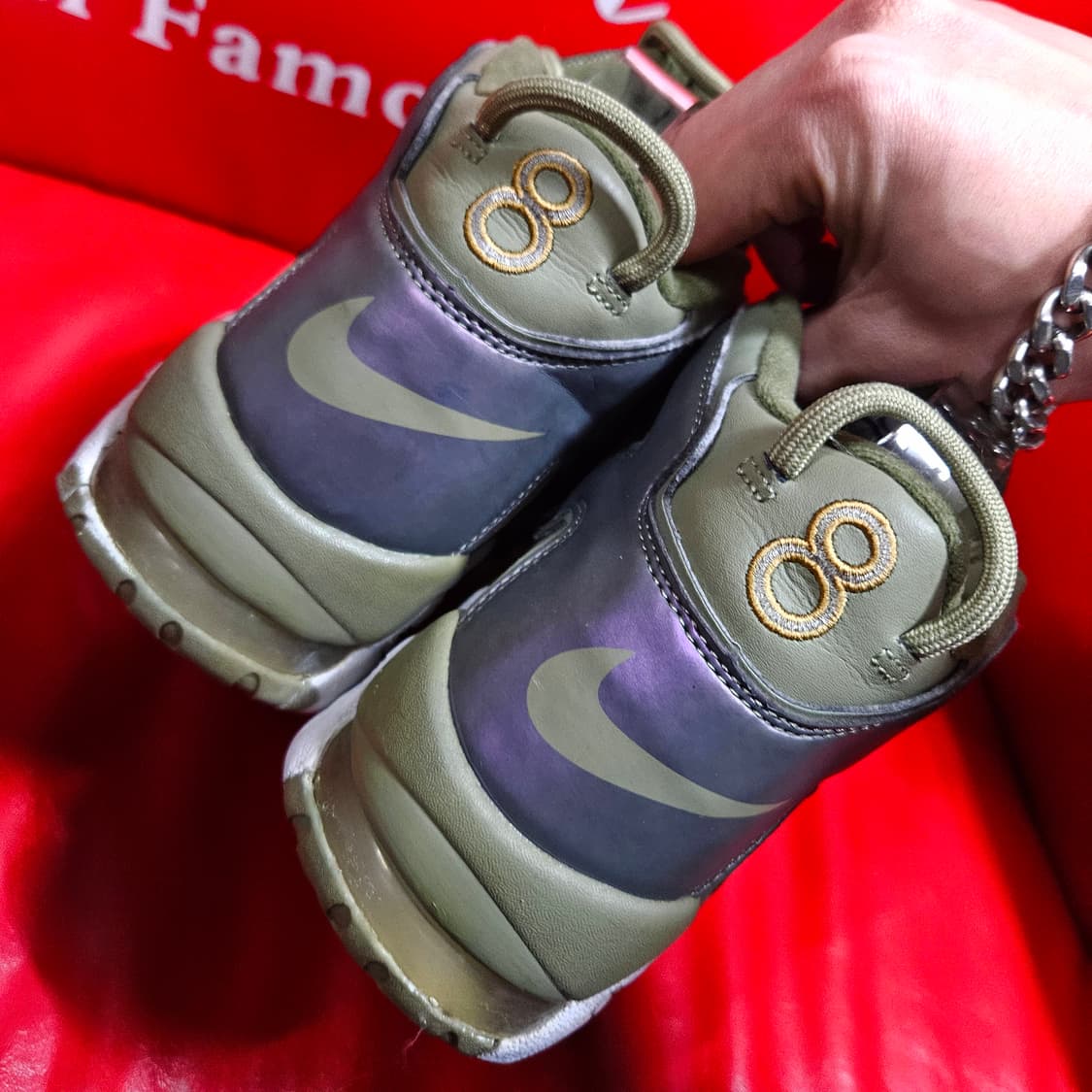 나이키(Nike) 에어모어 업템포 이리디센트 275size 상품이미지4