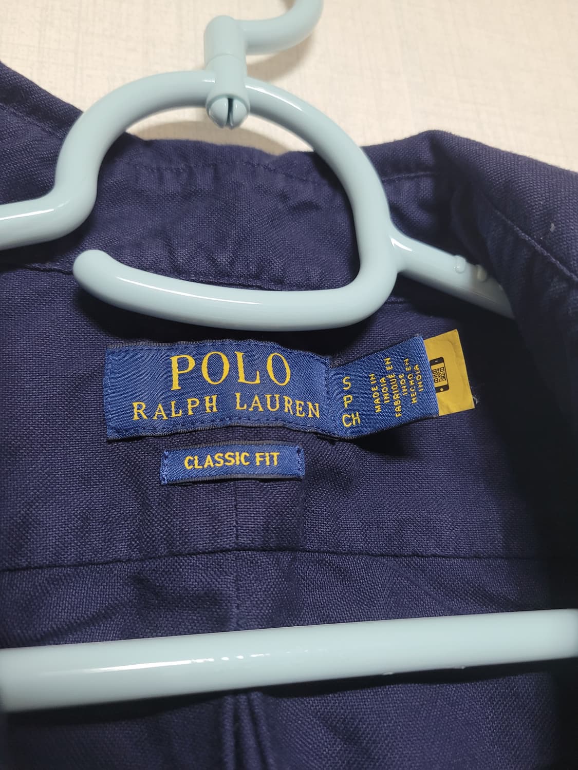 [새상품]폴로 가먼트다이 클래식핏s 옥스포드 셔츠 네이비 상품이미지3