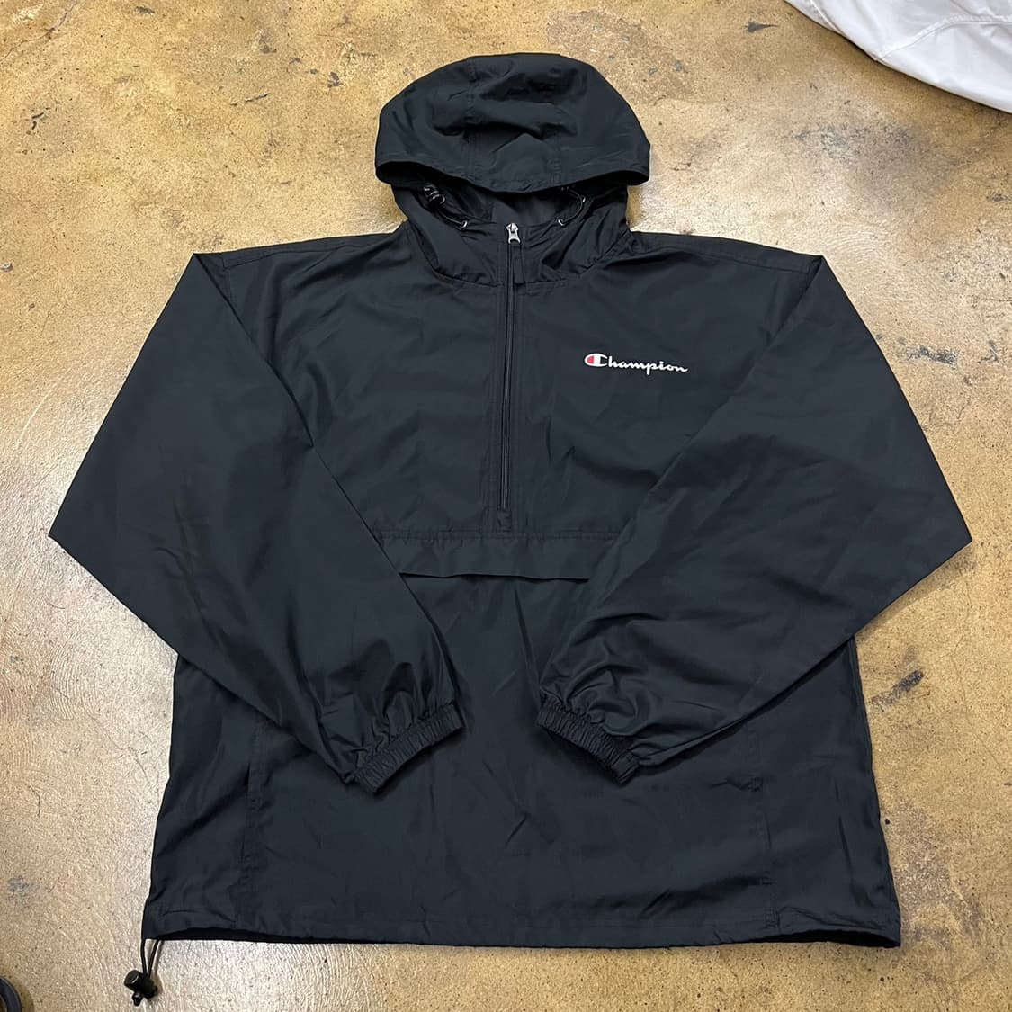 [정품/L] 챔피온 블랙 바람막이 후드 아노락 b16 상품이미지2