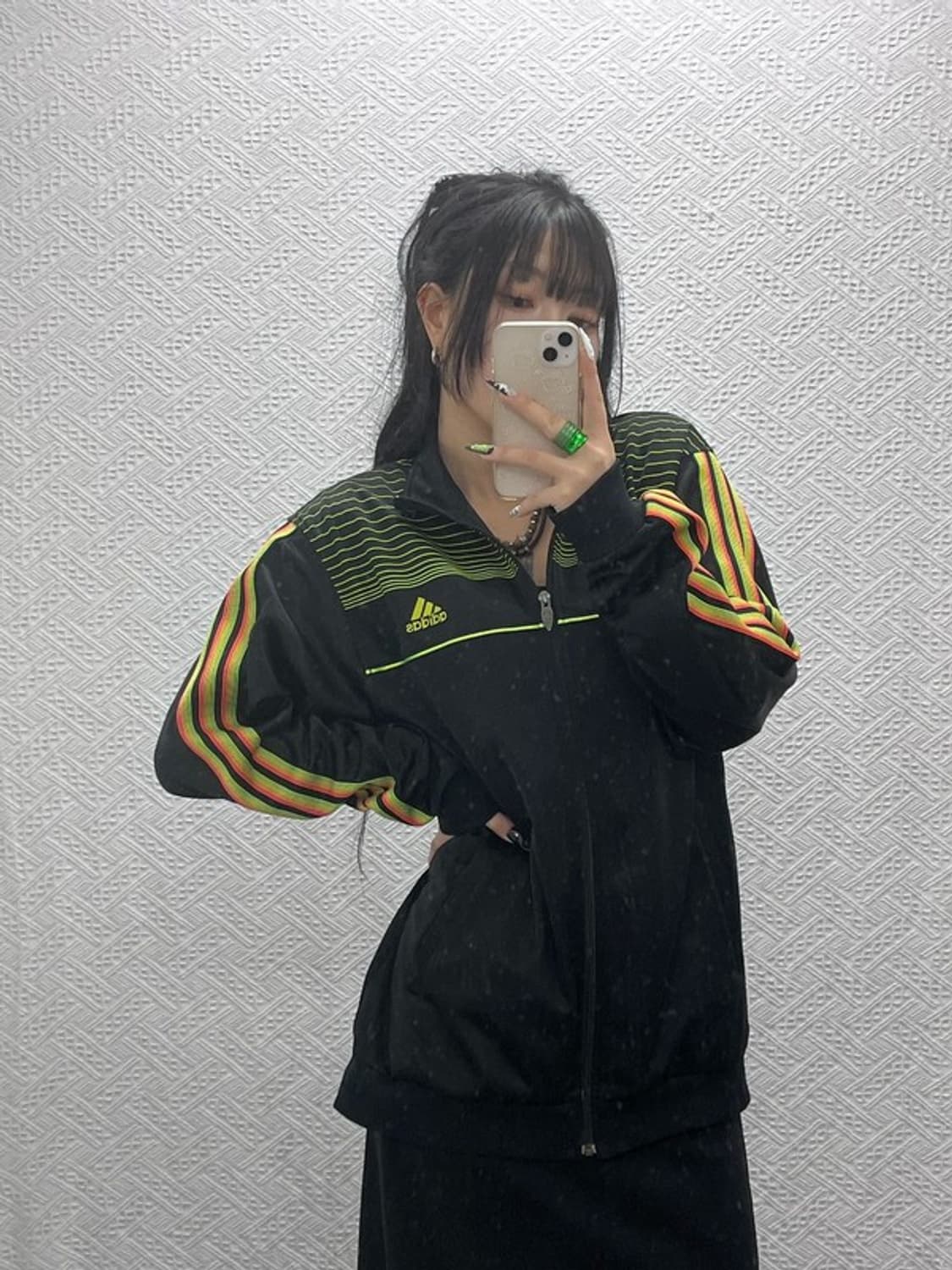 아디다스 레트로 00's 스트릿 네온 져지 집업 105 C08640 상품이미지1