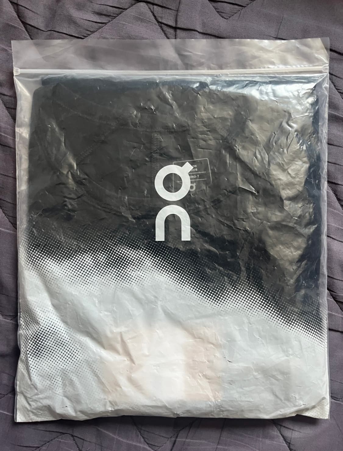 [M] on running 온러닝 메리노 반팔티셔츠 블랙 새상품 상품이미지5