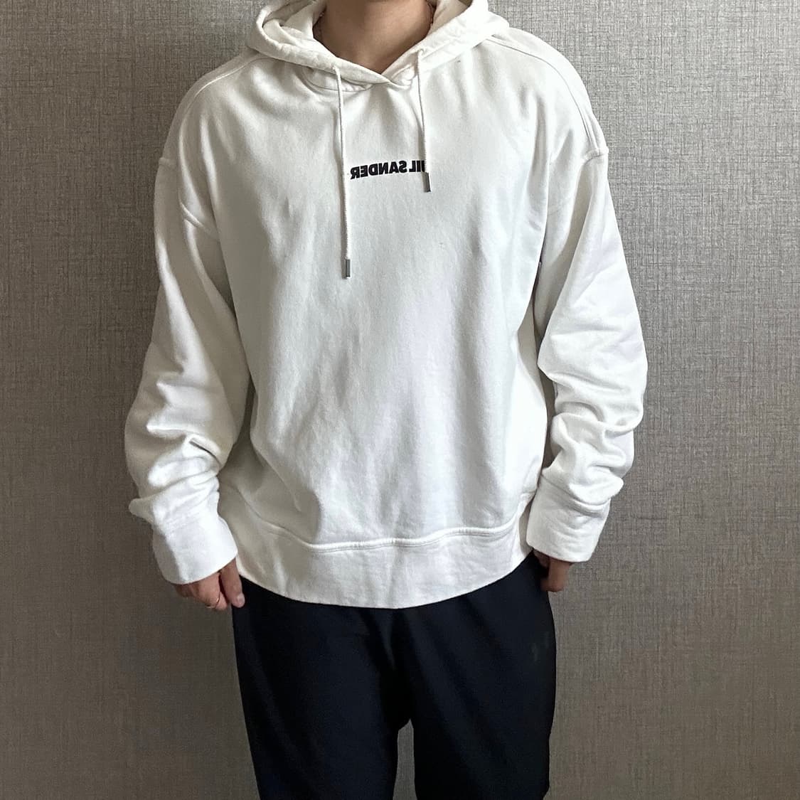Jil Sander 질 샌더 미드로고 후드티 XL 상품이미지2