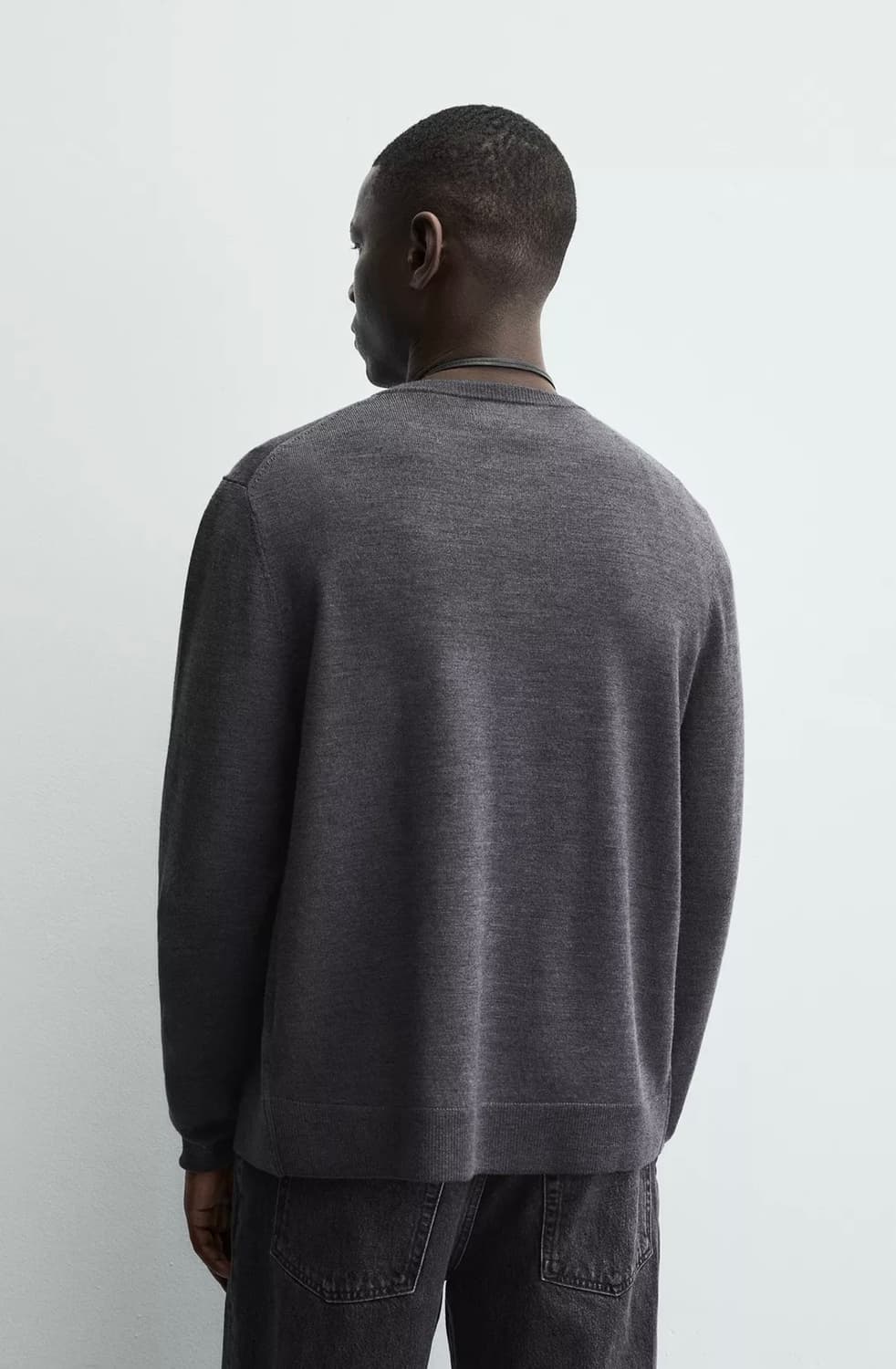 자라 울 라운드넥 가디건 상품이미지4