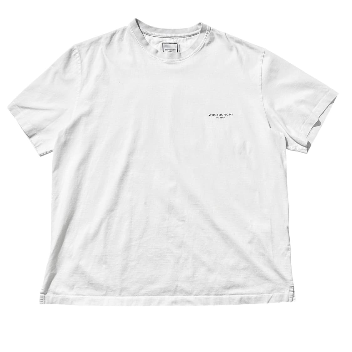 (매장판) 우영미 플라워 프린트 백로고 반팔 티셔츠 상품이미지3