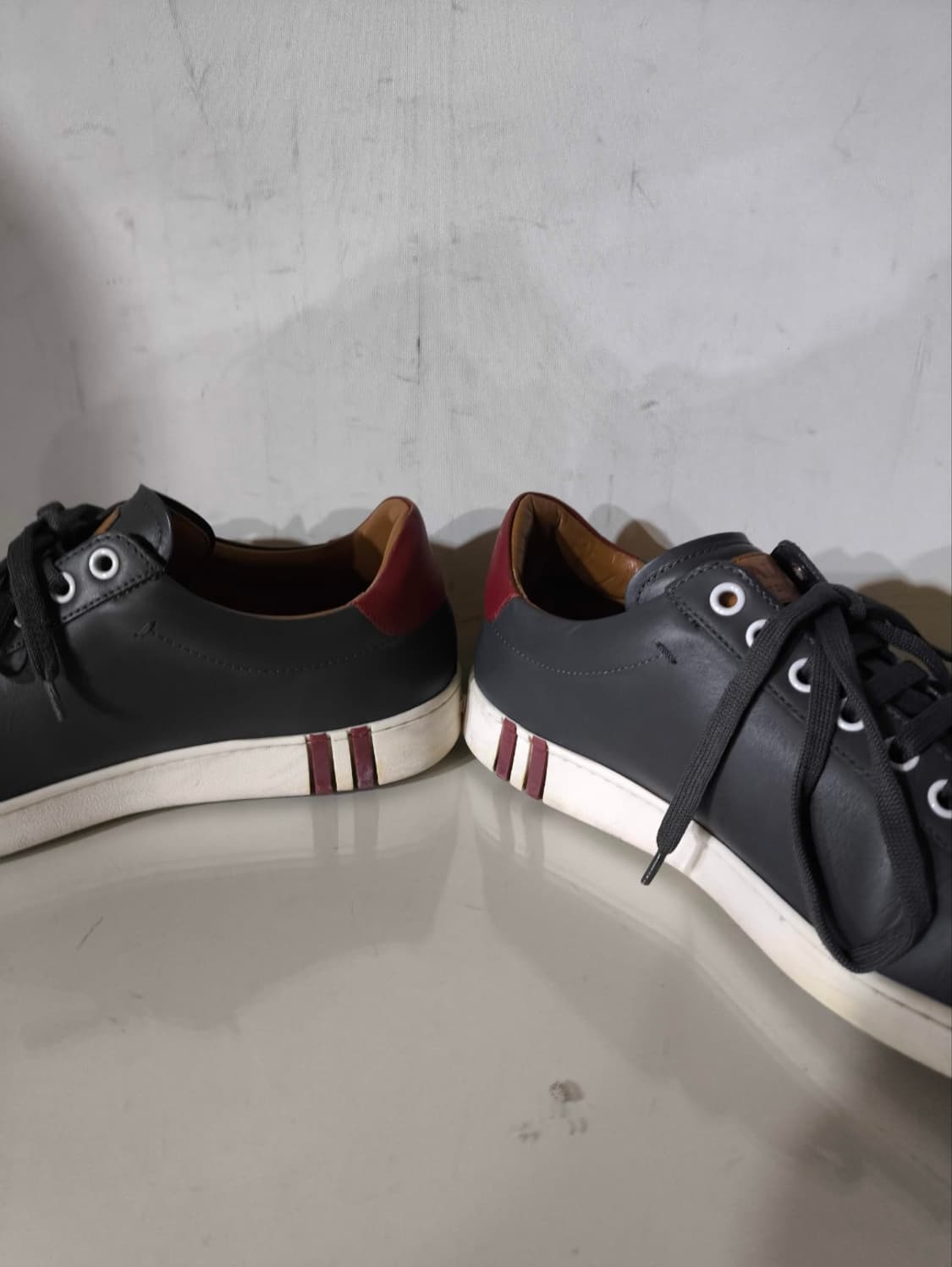 250mm 발리 애셔 아쉐르 칼프 가죽 스니커즈 진그레이 상품이미지6