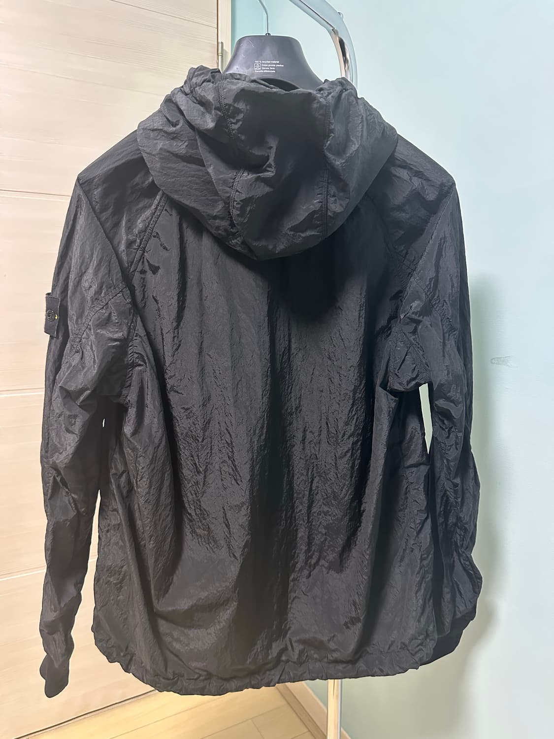 18FW 스톤아일랜드 나일론메탈 후드 아노락 블랙 L 상품이미지5