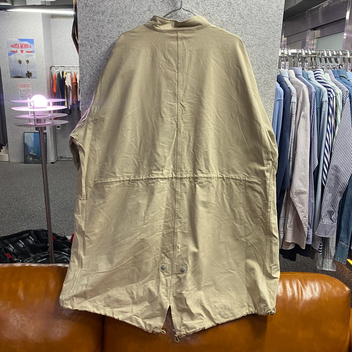 라퍼지스토어 아이보리 피쉬테일 야상 자켓 B4113 상품이미지4