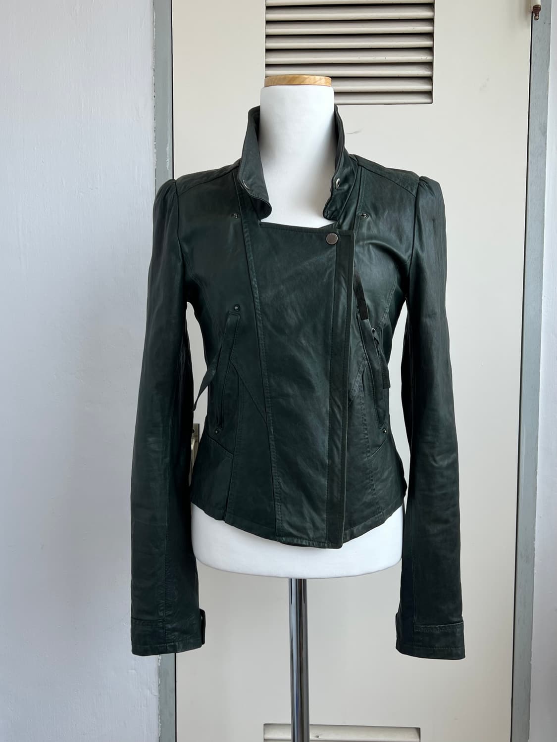 에이징 레더 자켓 상품이미지3