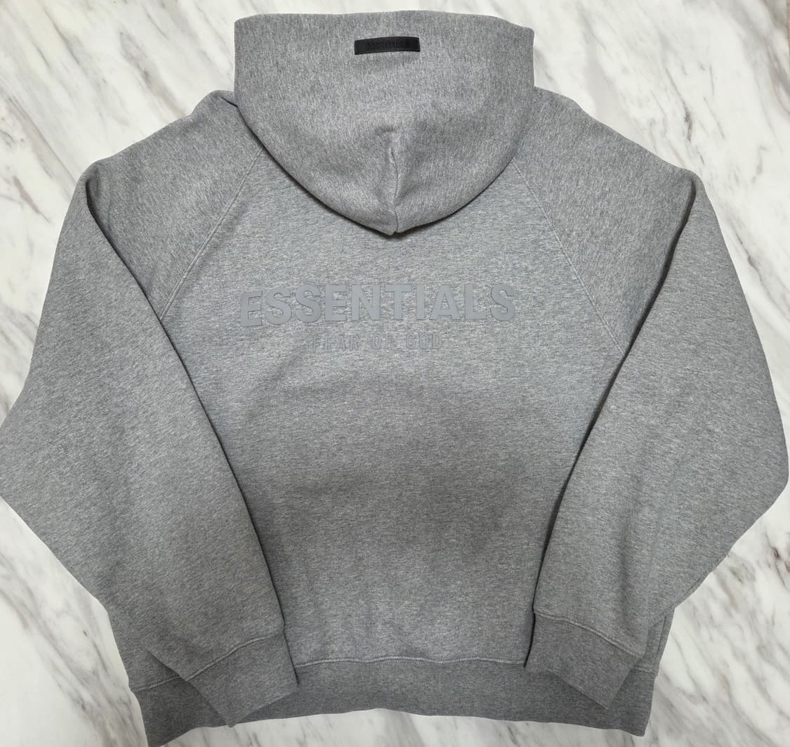 피오갓에센셜 그레이 풀오버 후드티 상품이미지1