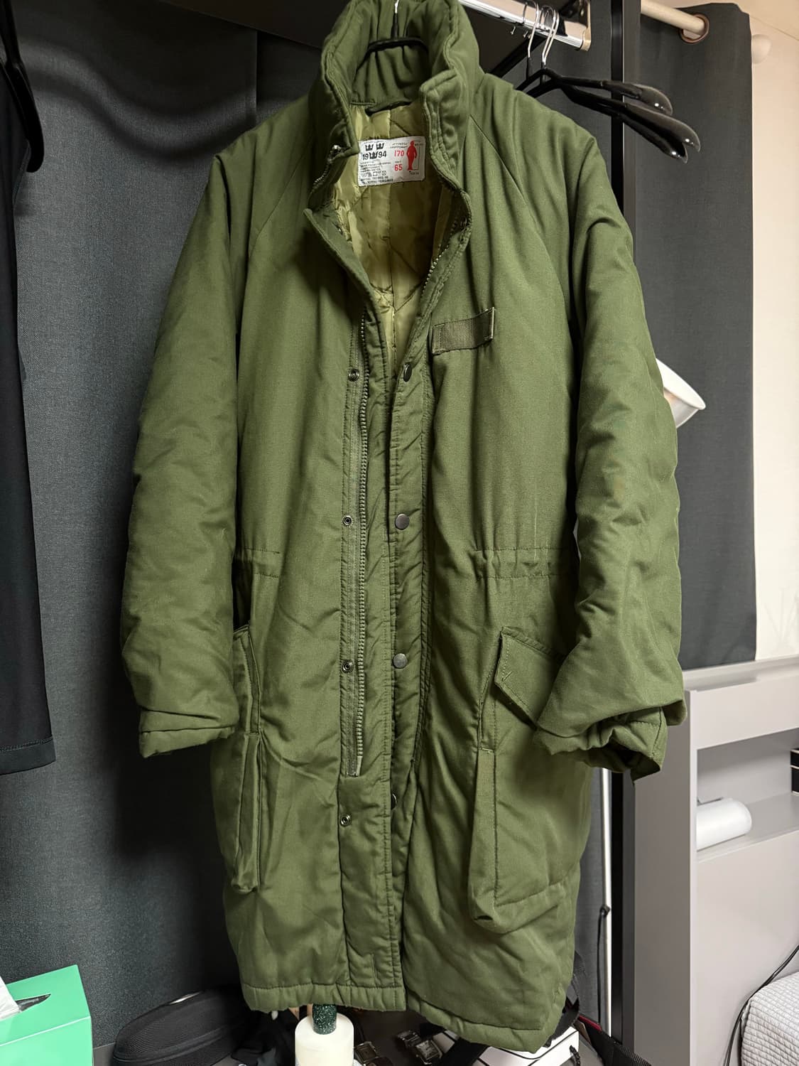 새상품 스웨덴 오리지널 밀리터리 m-90 조인성파카 상품이미지4