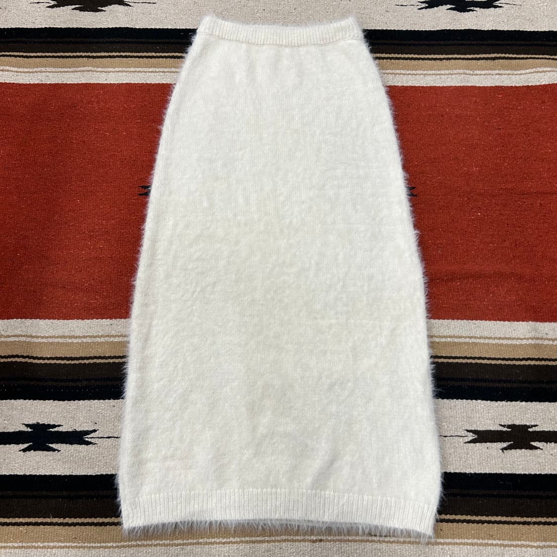 로우타이드 헤어리 니트 스커트 상품이미지1