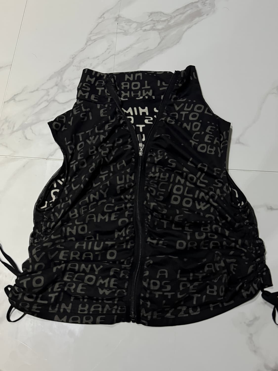 Vintage lettering vest 상품이미지5