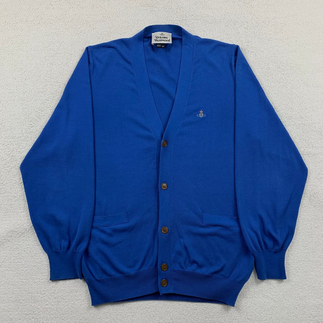 비비안웨스트우드 orb로고 딥블루 니트 가디건 상품이미지1